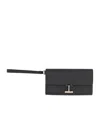 Tom Ford Rectangular Clutch Bag Metal Hardware Wrist Strap In Black