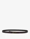 Tom Ford Reversible Tonal Embossed Logo Belt With Gold-tone Hardware In Brown