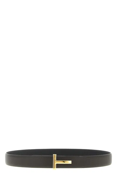 TOM FORD HAMMERED REVERSIBLE BELT