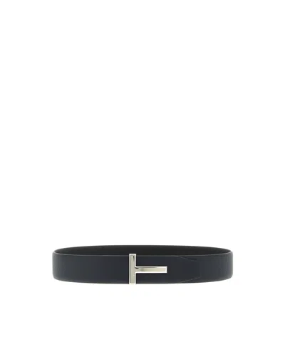 TOM FORD HAMMERED REVERSIBLE BELT
