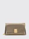 Tom Ford Laminated Pochette With Chain Shoulder Strap In Gold