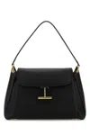 Tom Ford Black Leather Medium Tara Shoulder Bag
