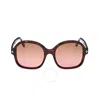 Tom Ford Hanley Brown Butterfly Ladies Sunglasses Ft1034 52f 57