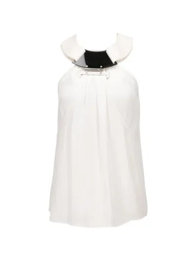 Tom Ford Hardware-detail Halterneck Blouse In Gray