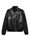 Tom Ford Lambskin Leather Jacket With Minimalistic Design In Black