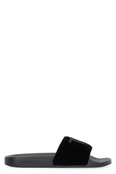 TOM FORD HARRIS BLACK SLIDES
