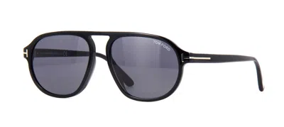 Pre-owned Tom Ford Harrison Ft 0755 Black/smoke (01a) Sunglasses In Blue