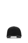 Tom Ford Man Black Cotton Baseball Cap In Black