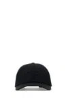 Tom Ford Man Black Cotton Baseball Cap In Black