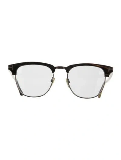 Pre-owned Tom Ford Havana Wayfarer Sunglasses In Black