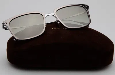 Pre-owned Tom Ford Havden Tf831 12q Ruthenium Grey Black Sunglasses 54-20-145mm Japan In Green