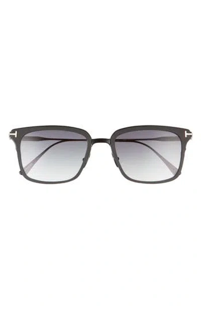 Tom Ford Hayden 54mm Square Sunglasses In Black