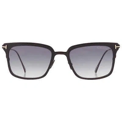 Pre-owned Tom Ford Hayden Smoke Gradient Square Men's Sunglasses Ft0831 02b 54 In Gray