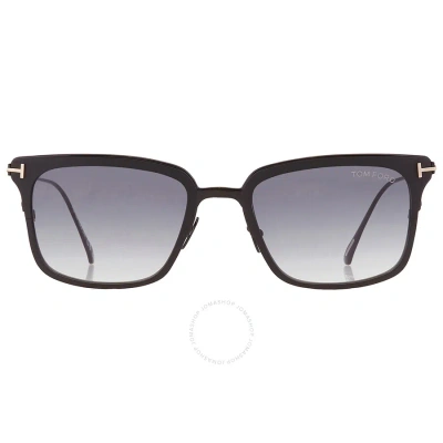 Tom Ford Hayden Smoke Gradient Square Men's Sunglasses Ft0831 02b 54 In Multi-color