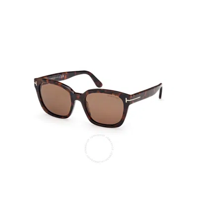 Tom Ford Haylay Polarized Brown Square Ladies Sunglasses Ft1216 52h 53