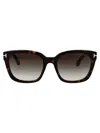 Tom Ford Full Frame Sunglasses In Avana Scura / Fumo Grad