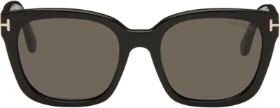 Tom Ford Black Haylay Sunglasses In Green