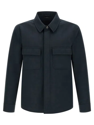 Tom Ford Heavy Cotton Twill Overshirt In Black