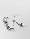 Tom Ford Heeled Leather Sandals With Metallic Padlock