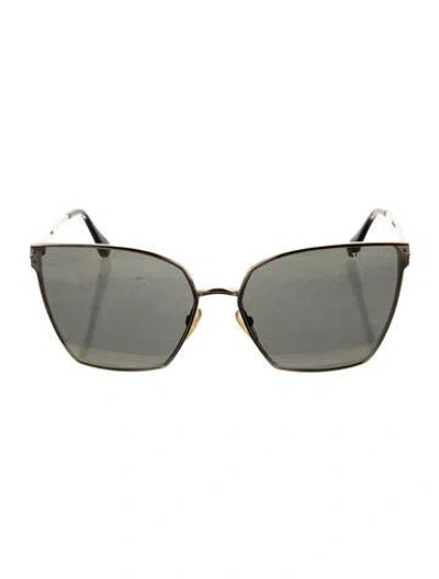 Pre-owned Tom Ford Helena Cat-eye Sunglasses In Gold