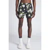 Tom Ford Hendrix Floral Swim Trunks In Black