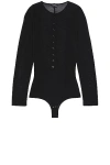 Tom Ford Henley Bodysuit In Black
