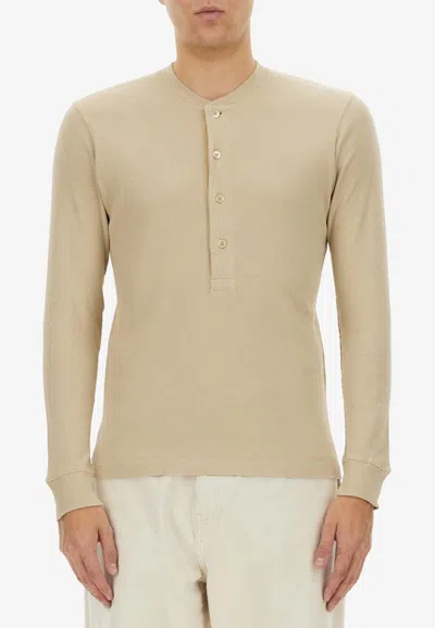 TOM FORD HENLEY LONG-SLEEVED T-SHIRT