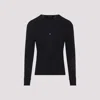 Tom Ford Long-sleeved Henley Top With Buttoned Placket And Fitted Silhouette In Black