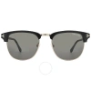 Tom Ford Henry Green Square Men's Sunglasses Ft0248 05n 53 In Black / Green