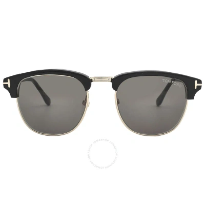 Tom Ford Henry Grey Square Men's Sunglasses Ft0248 05n 51 In Black