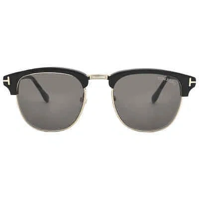 Pre-owned Tom Ford Henry Grey Square Men's Sunglasses Ft0248 05n 51 Ft0248 05n 51 In Gray
