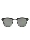 Tom Ford Henry Square-frame Sunglasses In Black