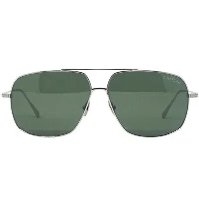 Pre-owned Tom Ford Herren Sonnenbrille Ft0746 John-02 16n Sonnenbrille In Silber