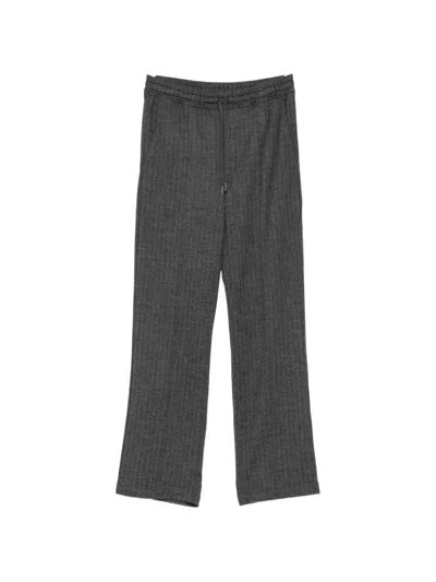 Tom Ford Herringbone Lounge Pants In Gray