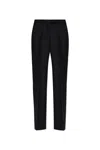 Tom Ford Herringbone Patterned Trousers In Black