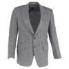 Tom Ford Herringbone Single-breasted Blazer With Pockets In Grey Wool In Grey