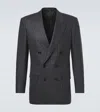 Tom Ford Herringbone Wool Blazer In Transparent