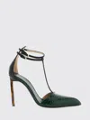 Tom Ford T-bar Ankle Strap Pointed Toe Pumps In Green