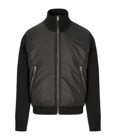 Tom Ford High-neck Bomber Jacket In Black