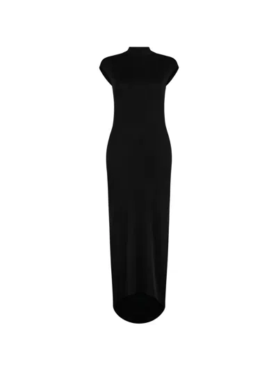 Tom Ford Draped Cutout Maxi Dress In Black