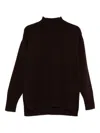 Tom Ford High-neck Ribbed Jumper In Brown