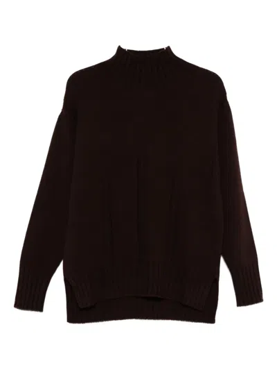 Tom Ford High-neck Ribbed Jumper In Brown