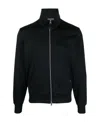 Tom Ford High-neck Track Jacket In Black