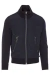Tom Ford Contrast-color Paneled Jacket In Blue