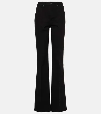 Tom Ford Flared-leg Tailored-cut Trousers In Black
