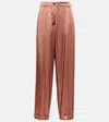 Tom Ford High-rise Straight Pants In Antique Nude