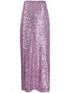 Tom Ford Sequin-embellished Maxi Skirt In 紫色