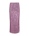 Tom Ford Lilac Sequins Long Skirt In Purple