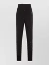 Tom Ford High Waist Trousers Featuring Sequin Embellishments In Black