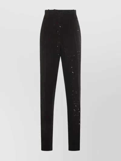 TOM FORD HIGH WAIST TROUSERS FEATURING SEQUIN EMBELLISHMENTS